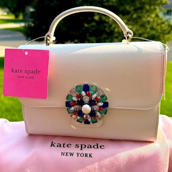 Kate Spade Lovitt Firework Buckle Small Top-handle Bag NWT - Picture 1 of 14